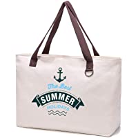 JANSBEN Bolsa de Playa Grande con Cremallera XXL Shopper Bolsa de Hombro Bolsos Totoes Bolso de Mano para Mujer Hombre